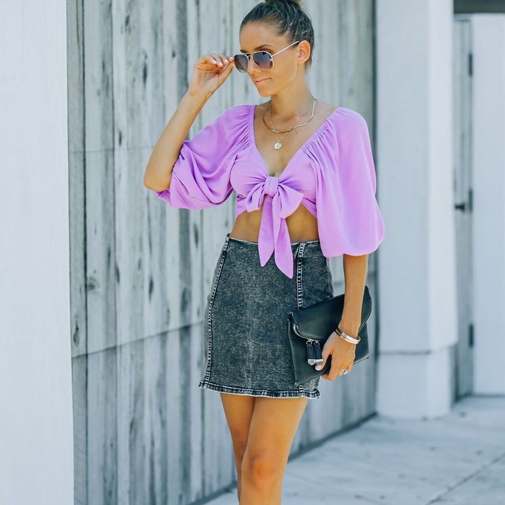 Vici Dolls Black Denim Skirt - Picture 7 of 9